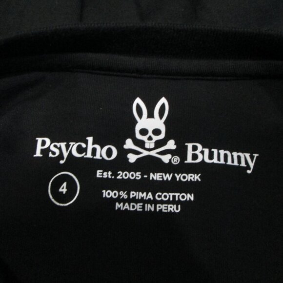 *SOLD* Psycho Bunny Crewneck Tee Black - Picture 4 of 6
